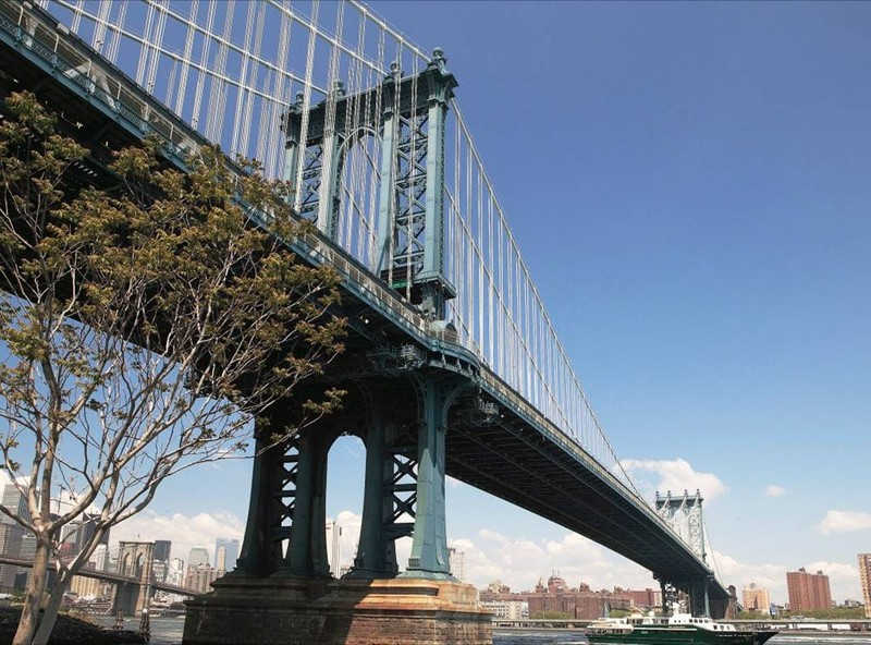 Stalowy most w Nowym Jorku
